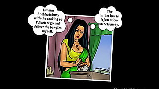 Encuentro caliente con la seductora Savita Bhabhi en un dibujo animado.
