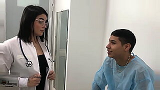 Doctor sucks patient's cock, teasing and fucking with pleasure.