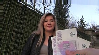 Russian cutie trades sex for cash in car and house.