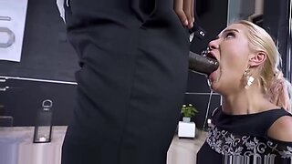 Blonde MILF Cherry Kiss gets anal pounded in various positions.