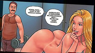 Una bionda focosa si avventura in fumetti erotici.