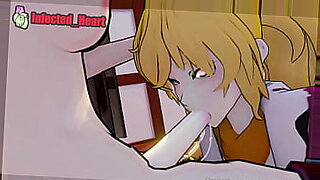 Anime meisje Wibu wordt ondeugend