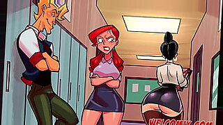 Eine animierte Lehrerin wird in einem Sexunterricht kinky.