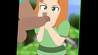 Anime Alex and Steve's steamy Minecraft video with explicit content.