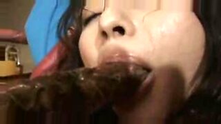 Asian maid gets intimate with bizarre tentacles in cosplay.