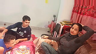 Brothers share sister under blanket for sex