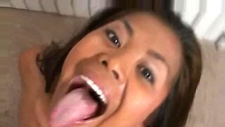 POV video of Filipina sucking and swallowing cum