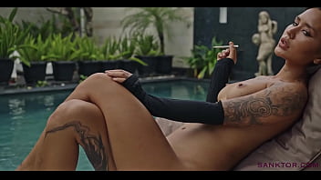 Mia Khalifa's tight ass in a steamy tub scene.
