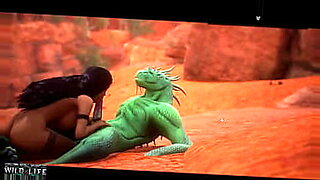 Skyrim与诱人的蜥蜴体验了热辣的3D性爱。